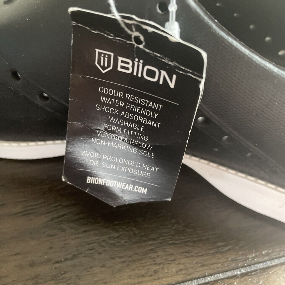 Biion Womens Size 7 Golf Shoes Black New With tags Rubber Softspike - Picture 8 of 10